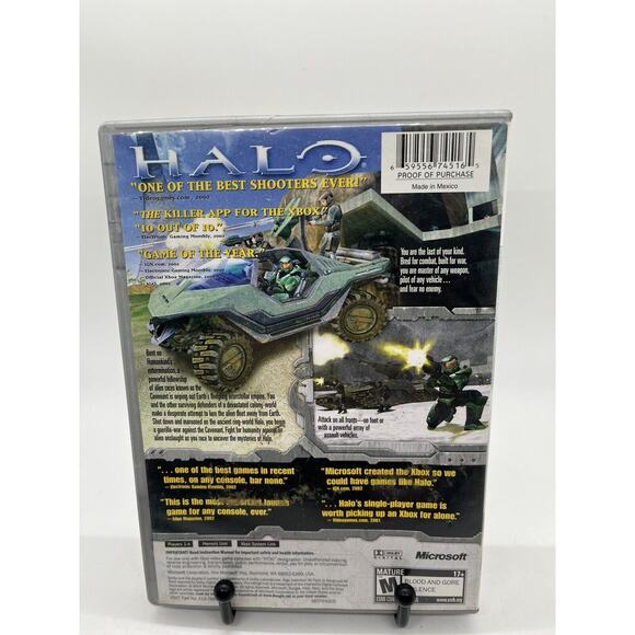 Halo: Combat Evolved (Microsoft Xbox, 2001) Complete w/ Manual CIB Tested - Picture 3 of 10